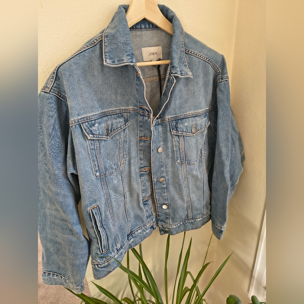 Brand New Joe's Jeans The Oversized Denim Jacket Compelling Large NWT